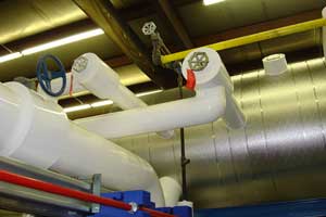 Horizontal Ammonia Vessel and Piping